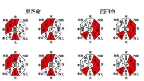 東四命對照表|東四命是什麼意思 東四命各方吉凶